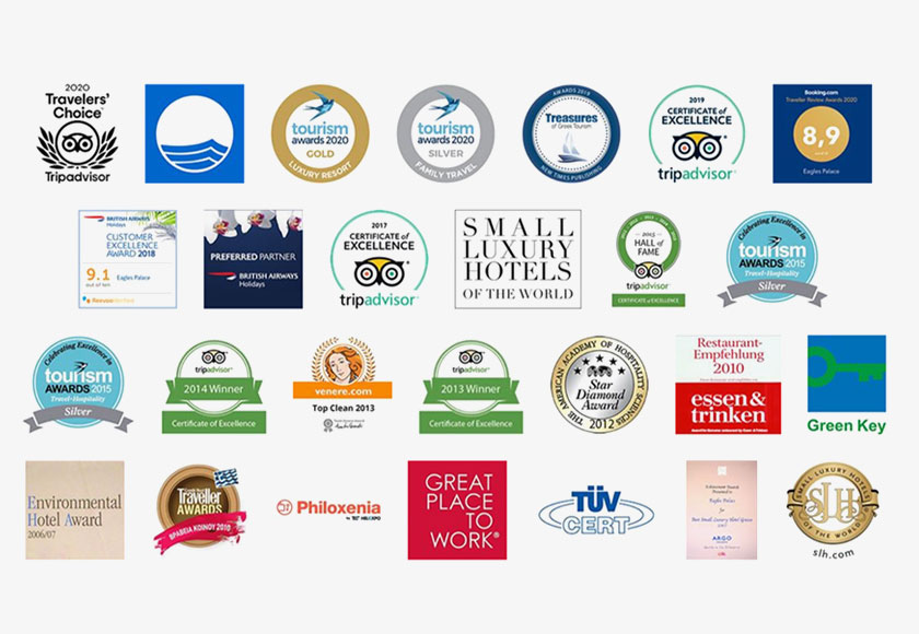 
Collage of Hotel Awards