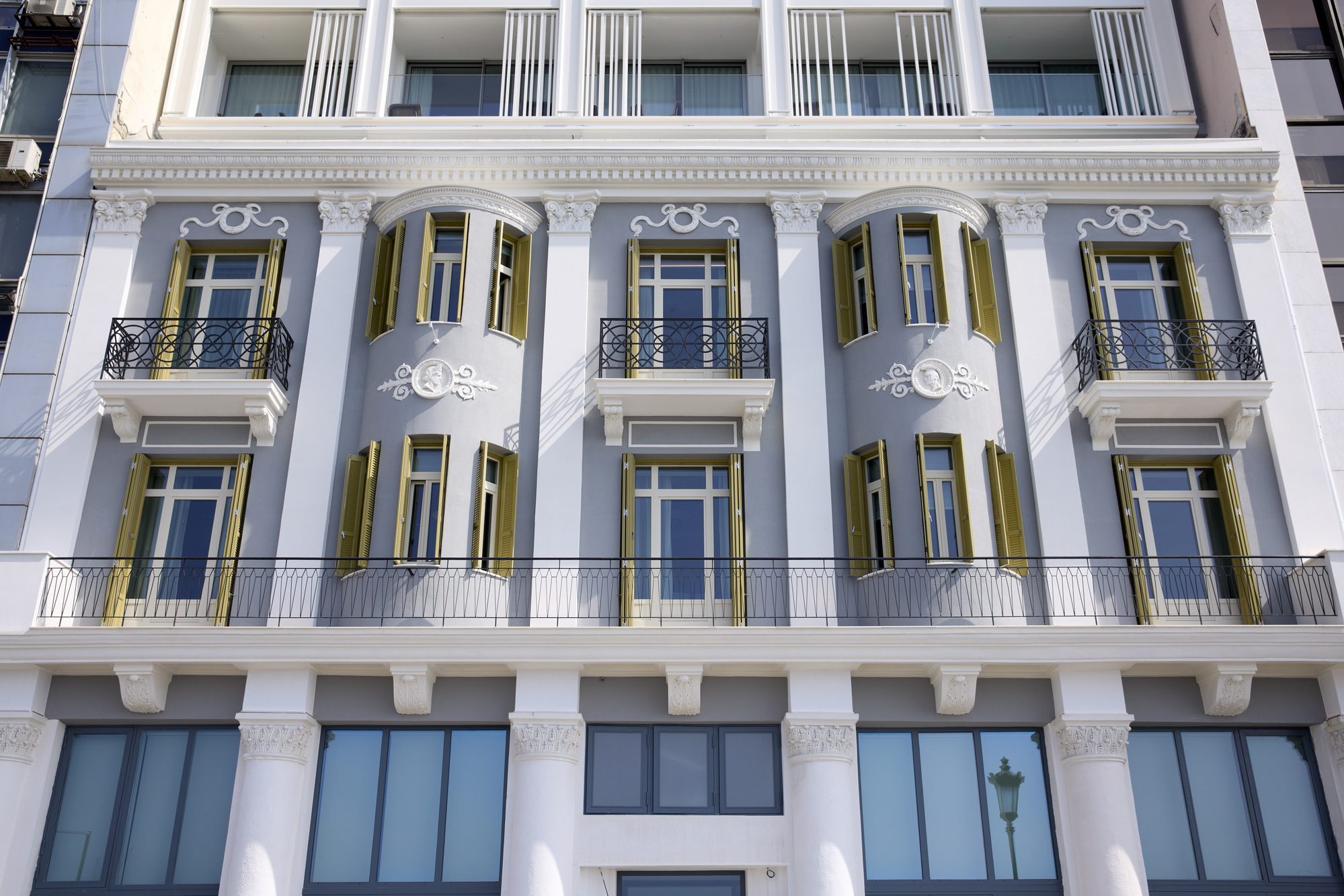 
ON Residence Hotel neoclassical exterior with balconies and ornate details